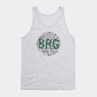 Ishihara automotive eye test for British Racing Green (grey) Tank Top